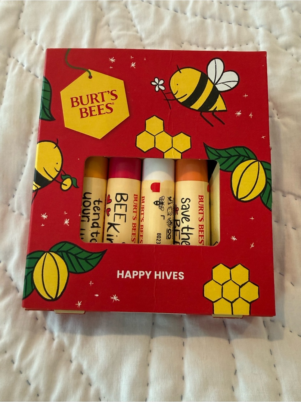 Burt's Bees Assorted Lip Balm Gift Box - set of 4